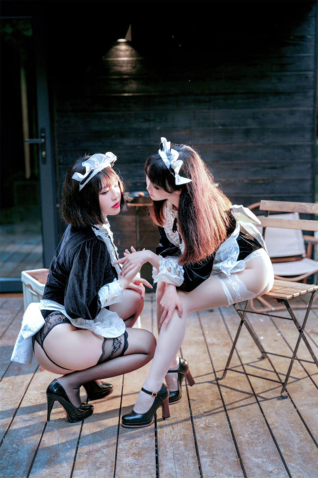 Coser@面饼仙儿 And 半半子 – Maid姉妹