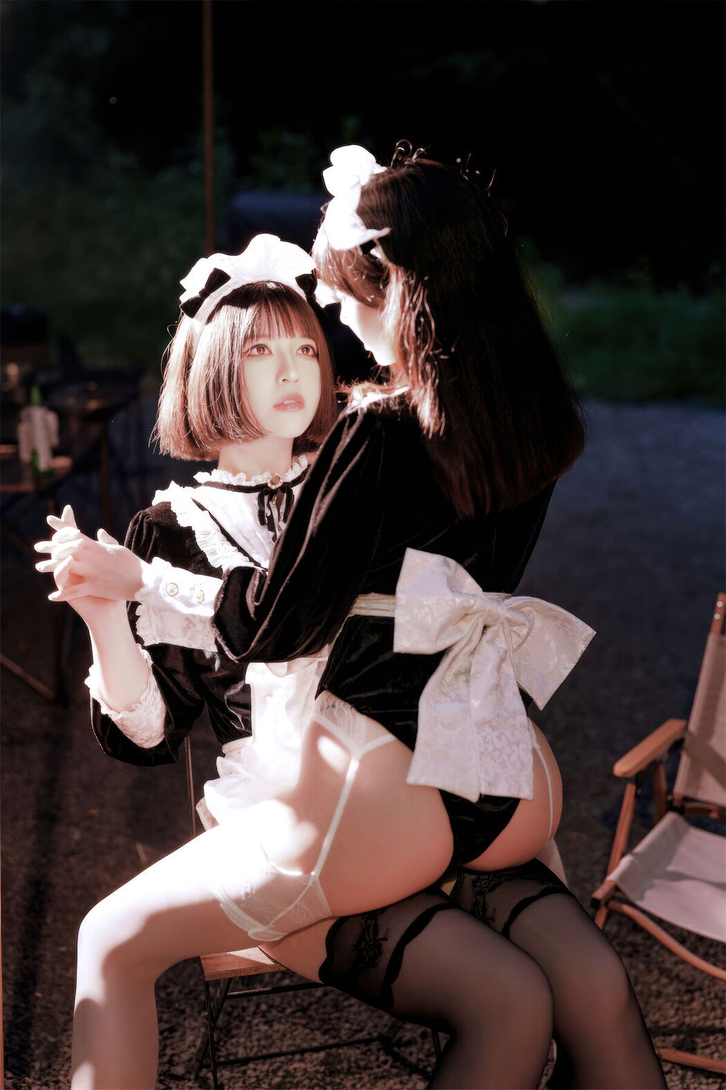 Coser@面饼仙儿 And 半半子 – Maid姉妹