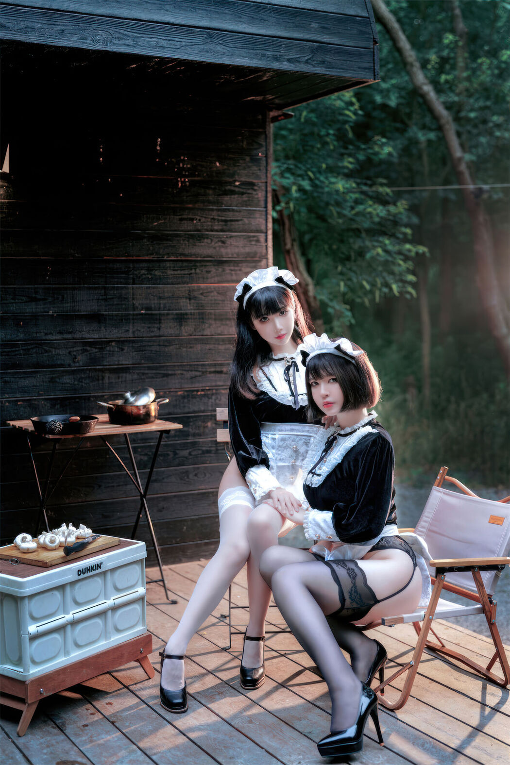 Coser@面饼仙儿 And 半半子 – Maid姉妹