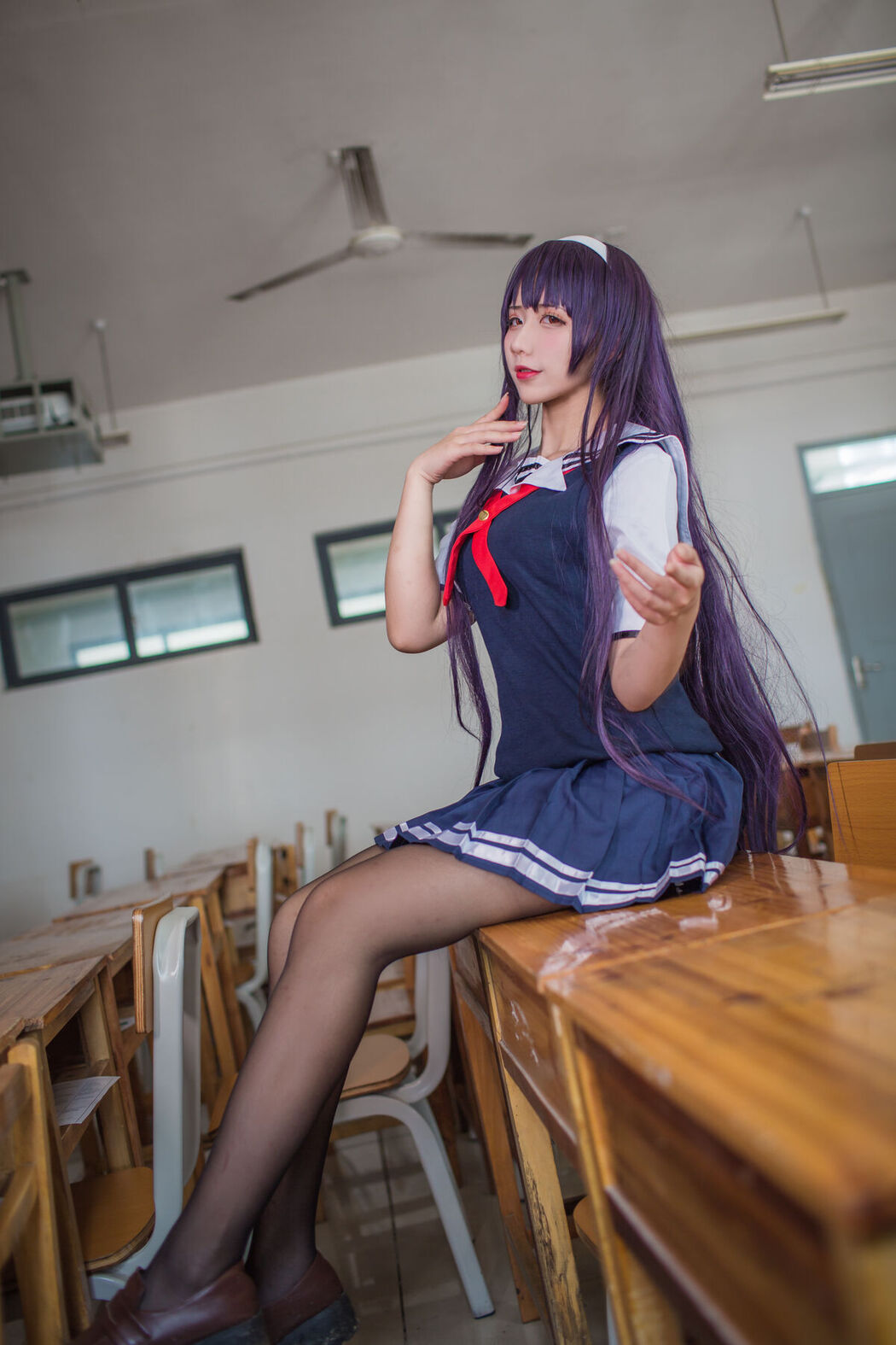 Coser@九曲Jean – 霞之丘诗羽夏季校服