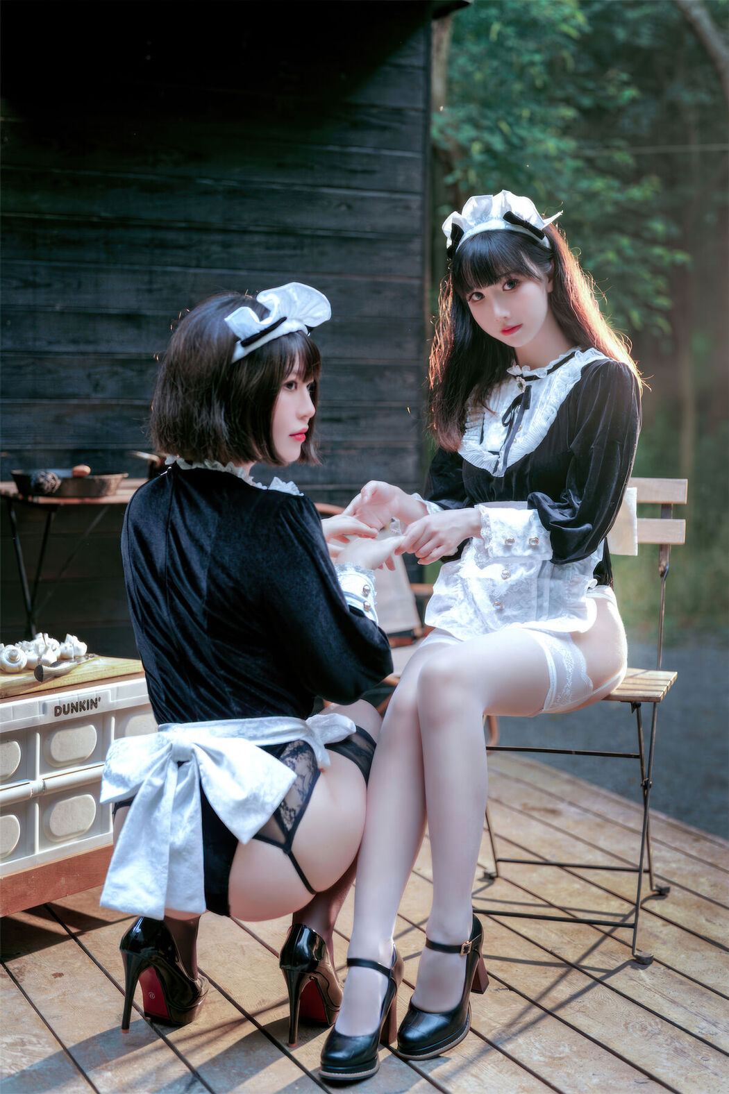 Coser@面饼仙儿 And 半半子 – Maid姉妹