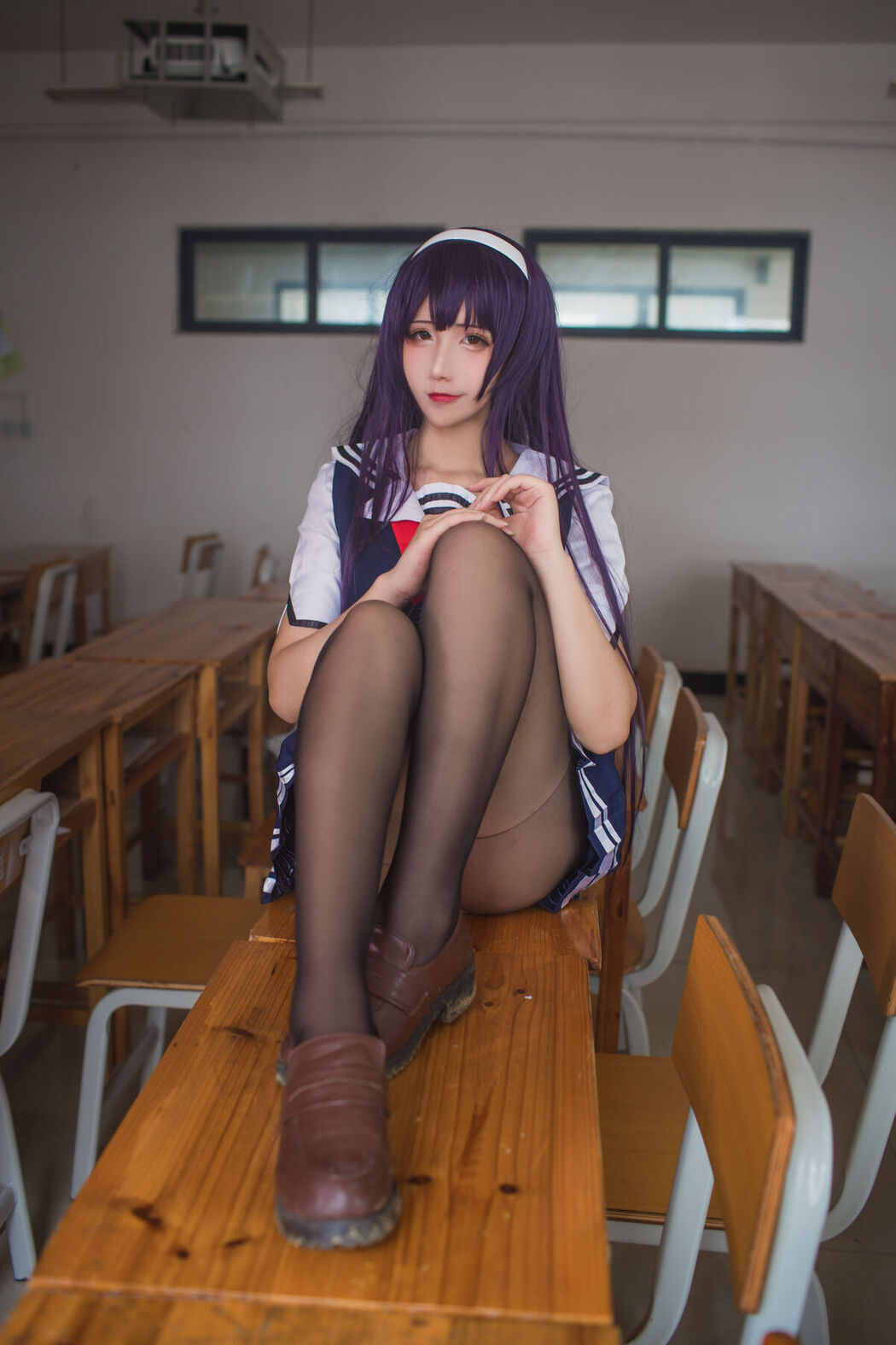 Coser@九曲Jean – 霞之丘诗羽夏季校服