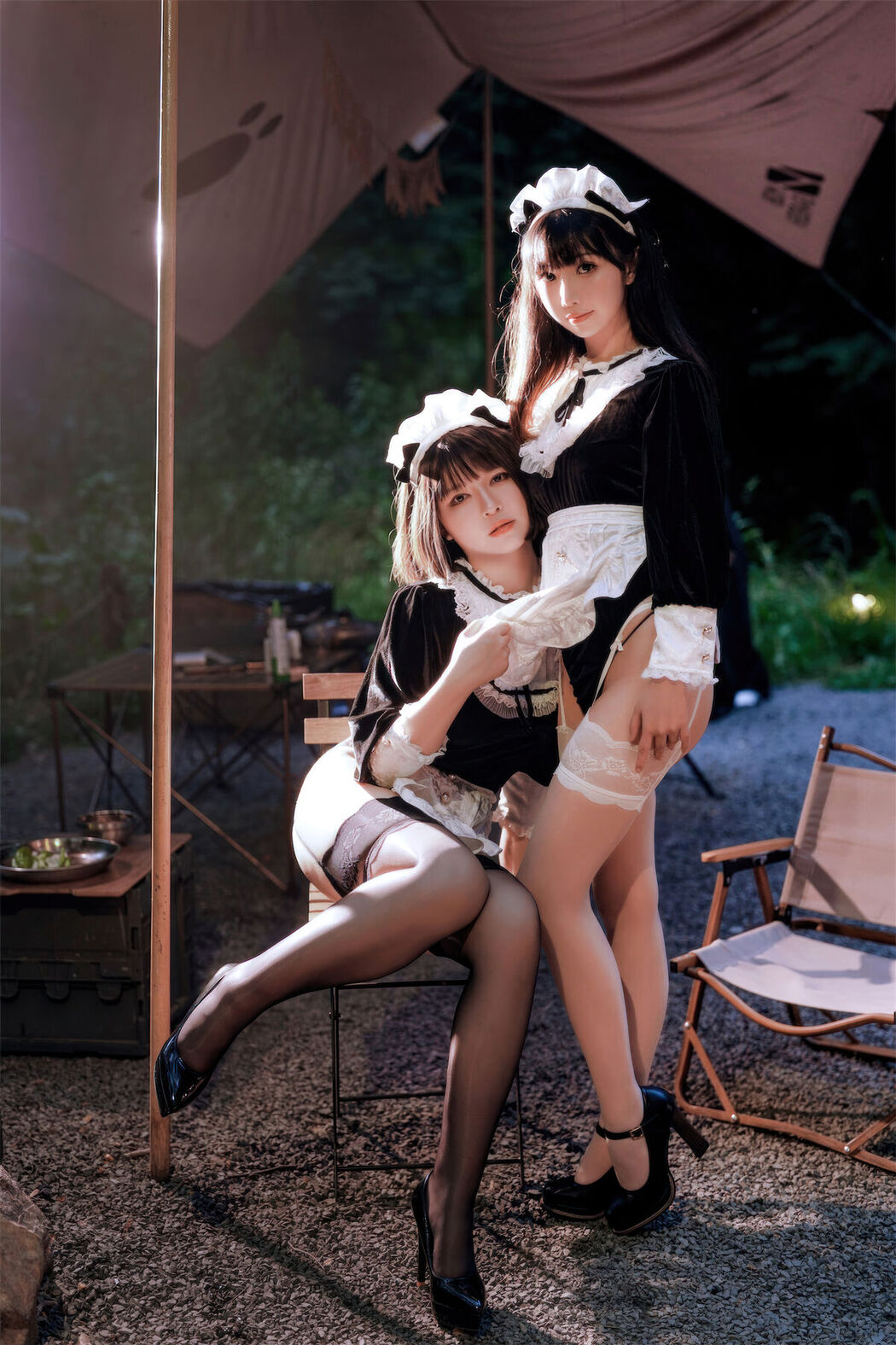 Coser@面饼仙儿 And 半半子 – Maid姉妹