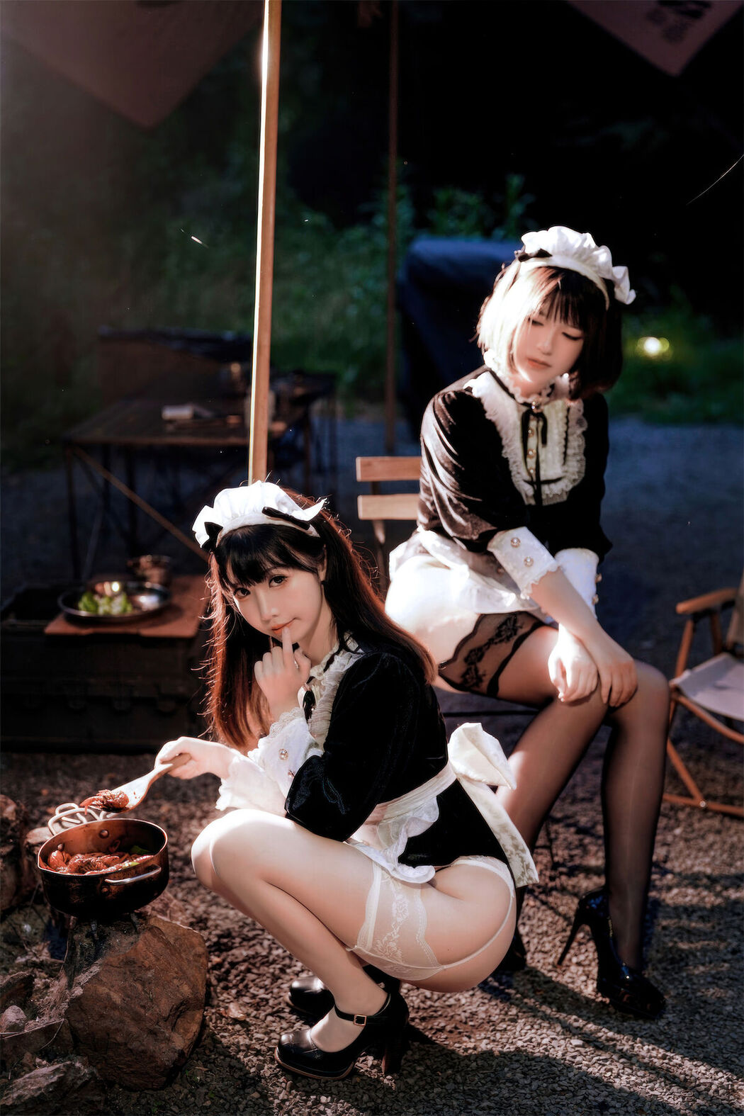 Coser@面饼仙儿 And 半半子 – Maid姉妹