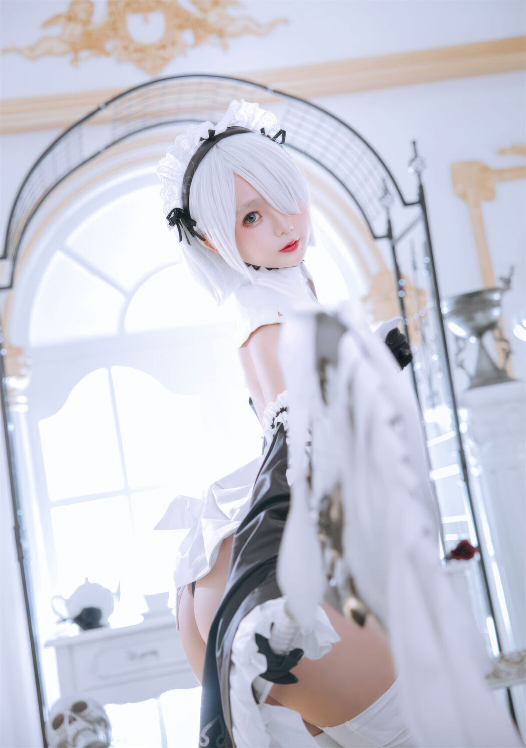 Coser@日奈娇 – 2B奶盖女仆