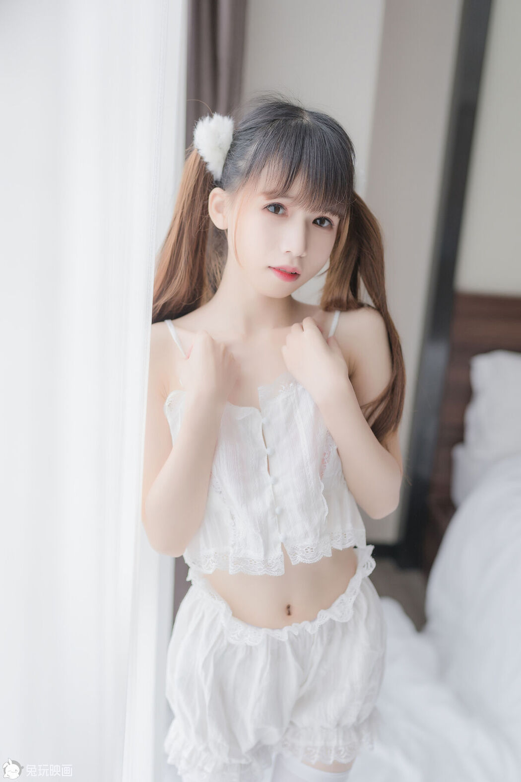 Coser@兔玩映画 Vol.058 白色双马尾