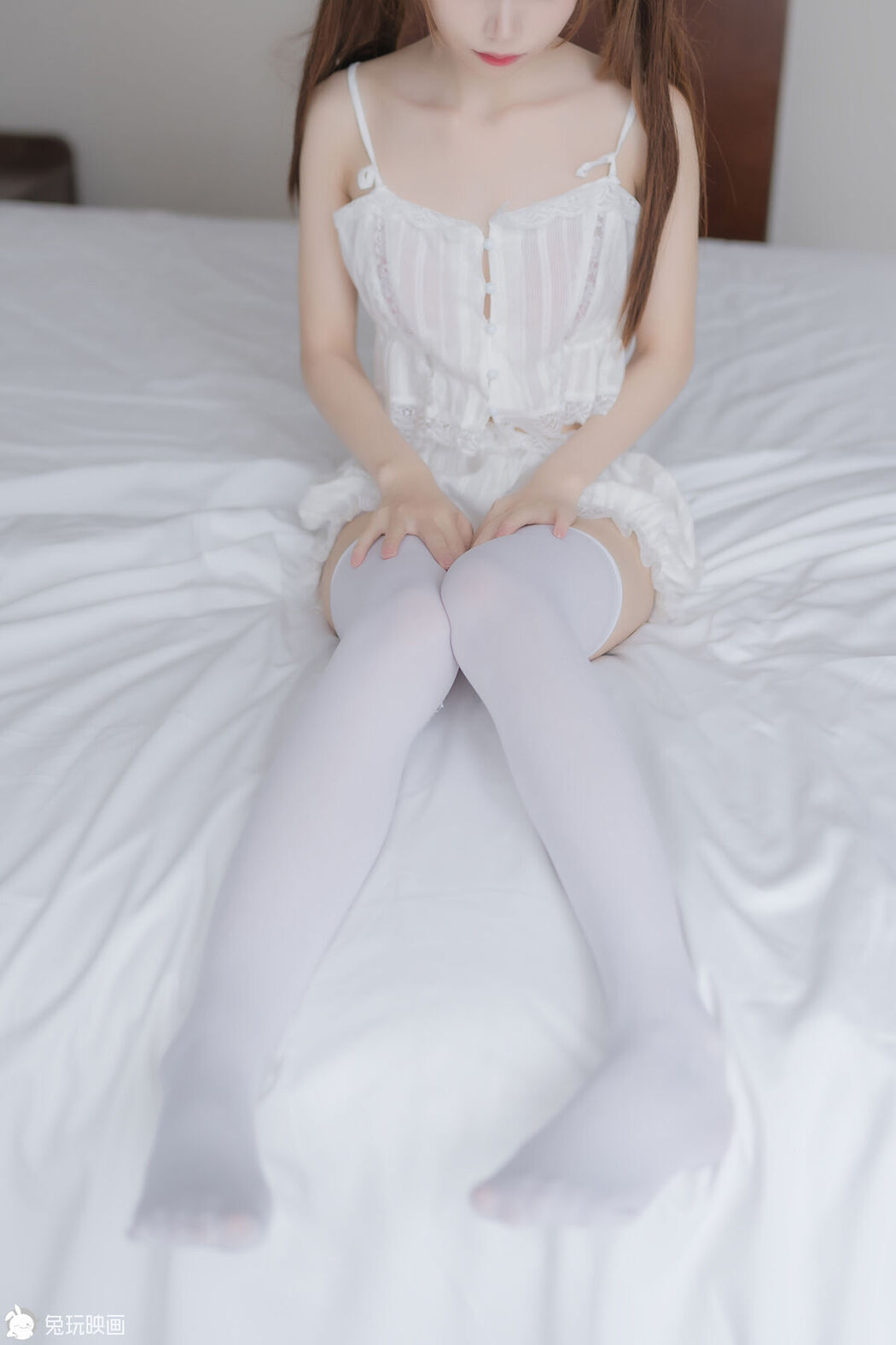 Coser@兔玩映画 Vol.058 白色双马尾
