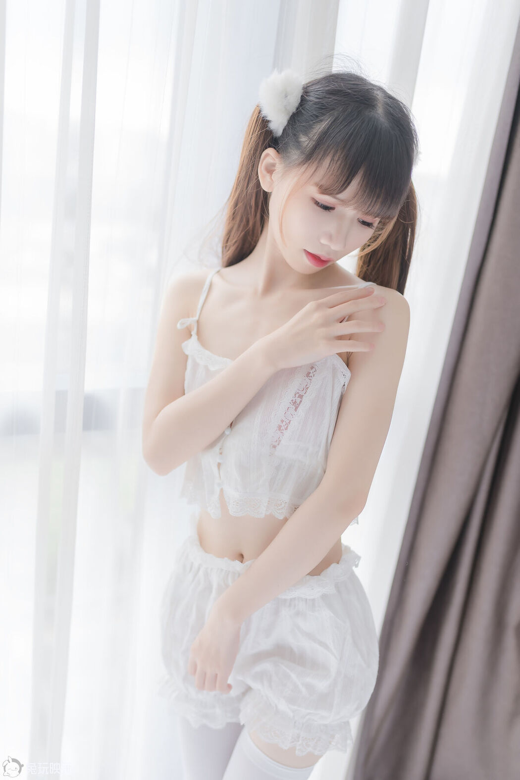 Coser@兔玩映画 Vol.058 白色双马尾