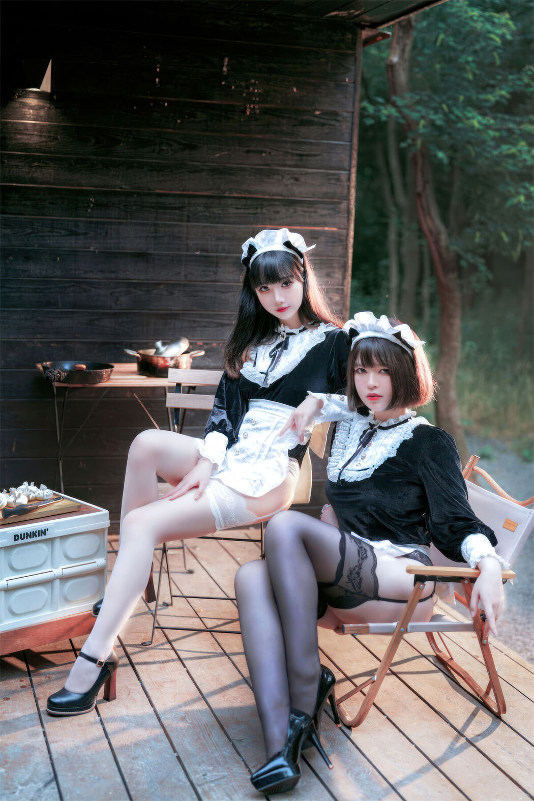 Coser@面饼仙儿 No.136 And 半半子 – Maid姉妹