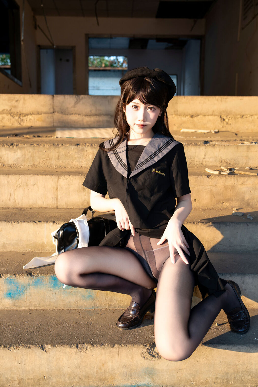 Coser@不呆猫 – 放课后野外JK Part2