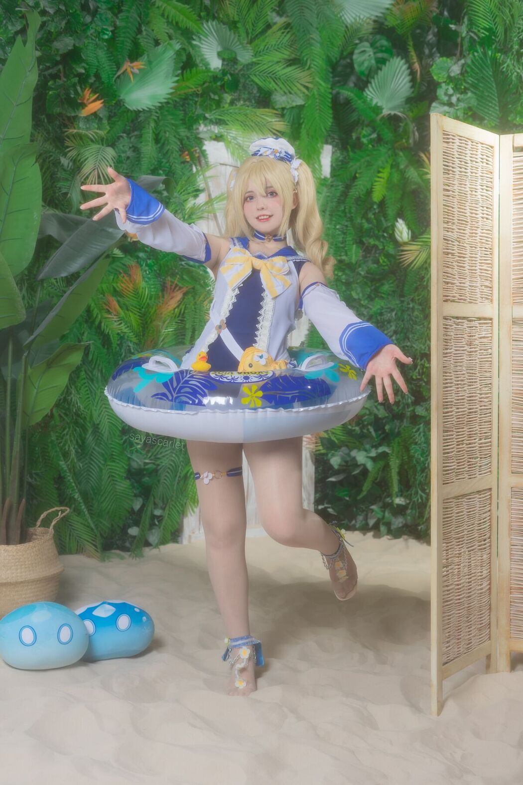 Coser@Saya Scarlet – Barbara Swimsuit Genshin Impact