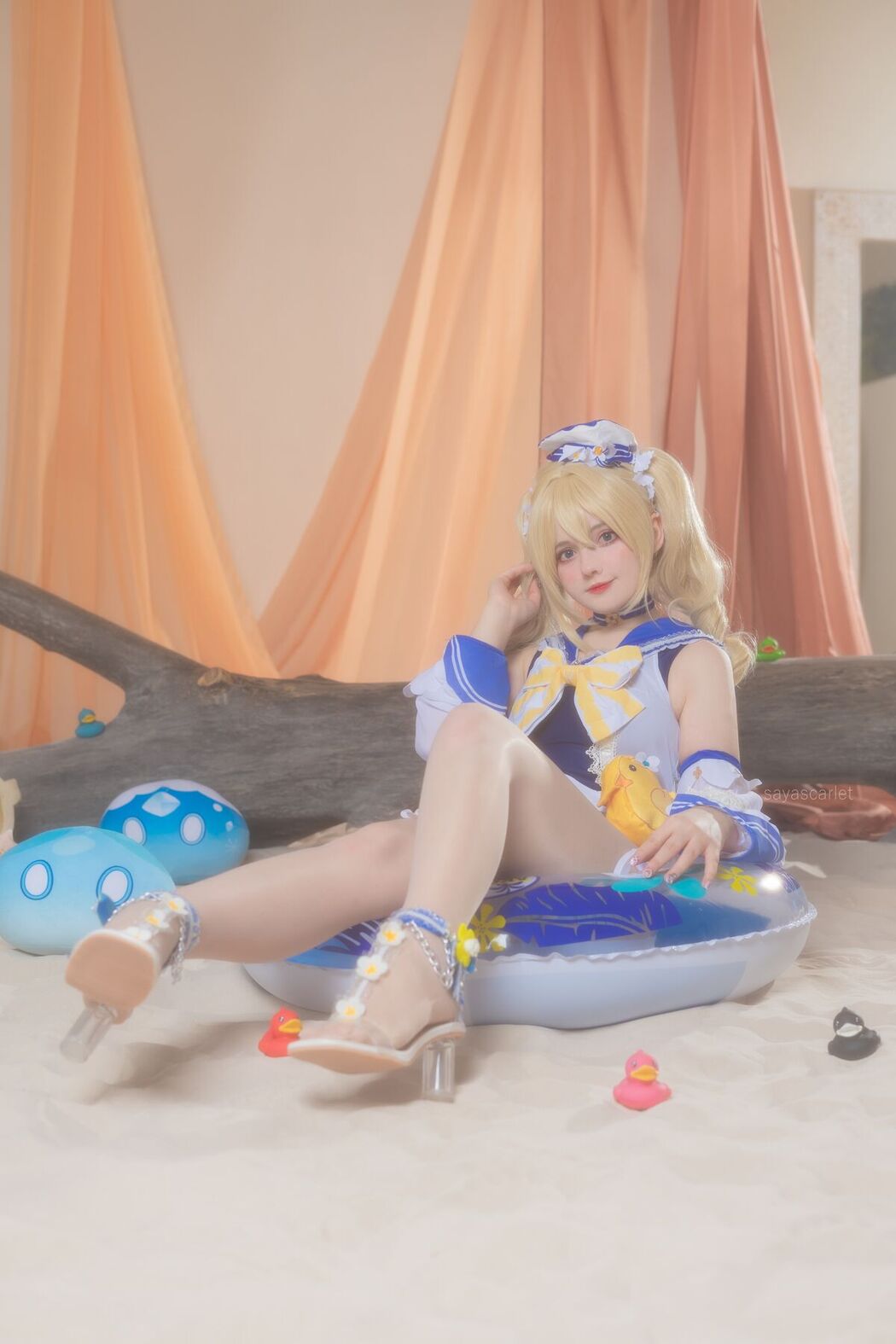 Coser@Saya Scarlet – Barbara Swimsuit Genshin Impact
