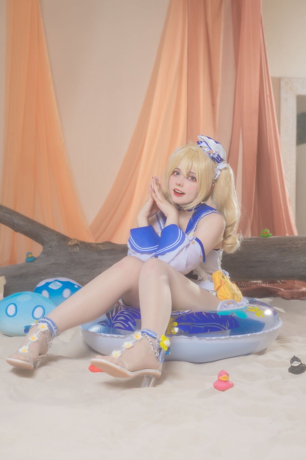Coser@Saya Scarlet – Barbara Swimsuit Genshin Impact