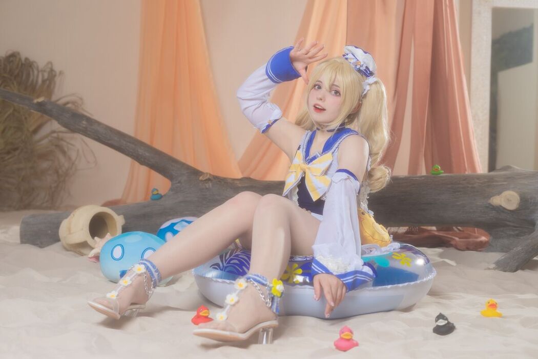 Coser@Saya Scarlet – Barbara Swimsuit Genshin Impact