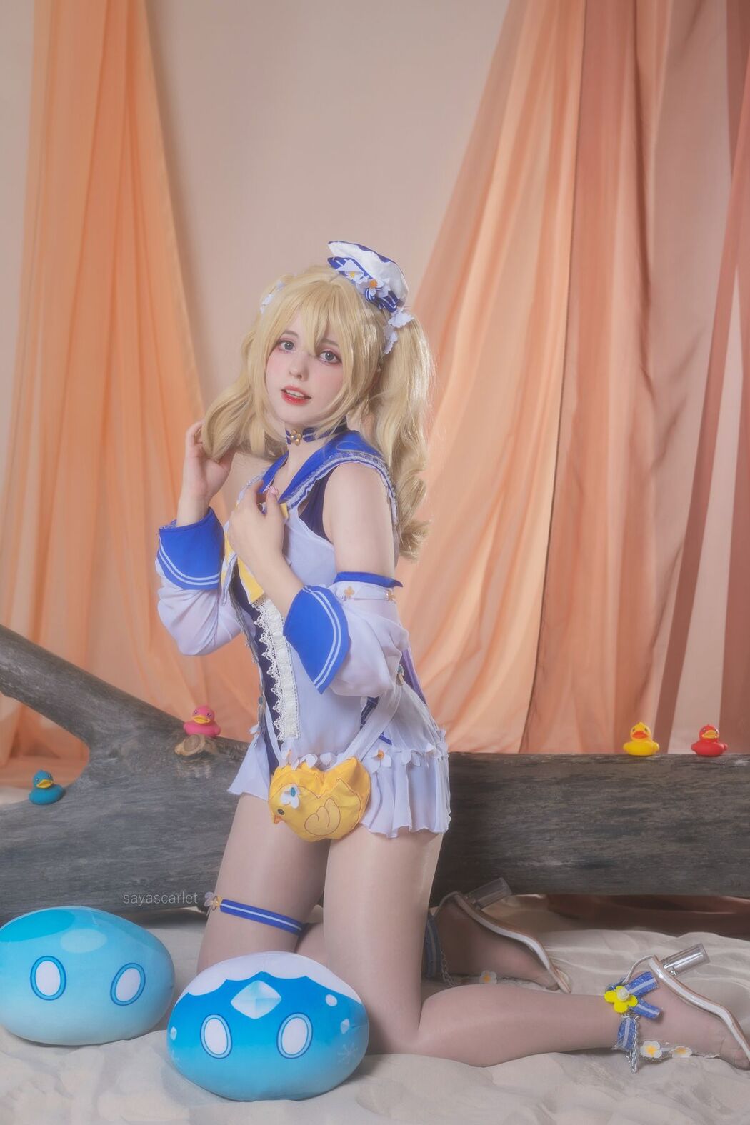 Coser@Saya Scarlet – Barbara Swimsuit Genshin Impact