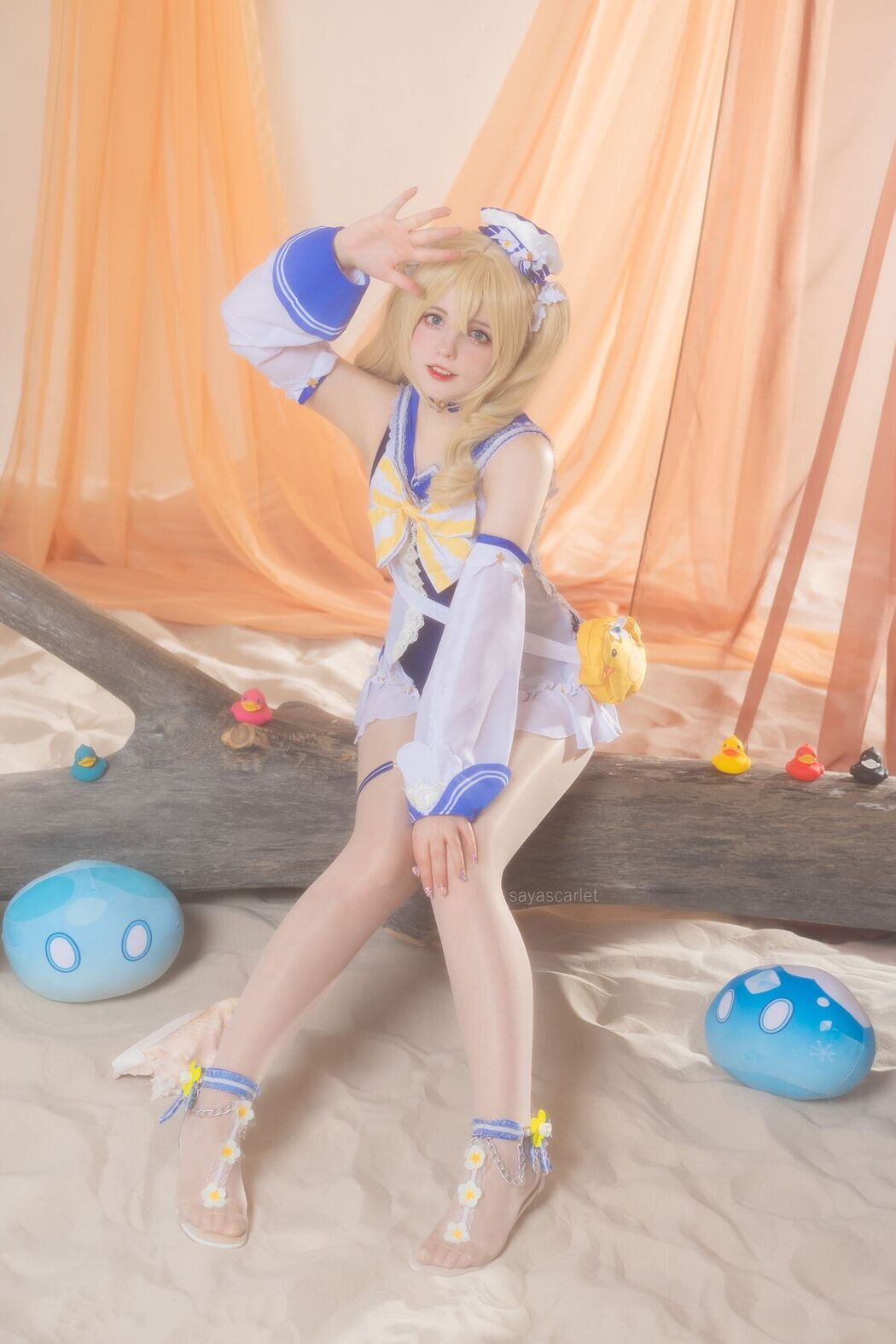 Coser@Saya Scarlet – Barbara Swimsuit Genshin Impact