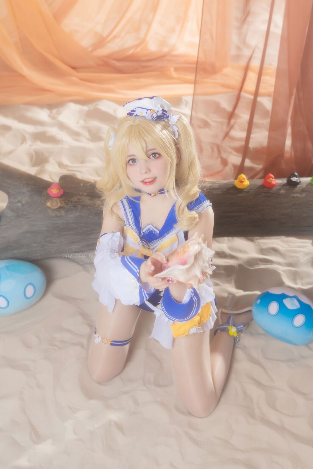 Coser@Saya Scarlet – Barbara Swimsuit Genshin Impact