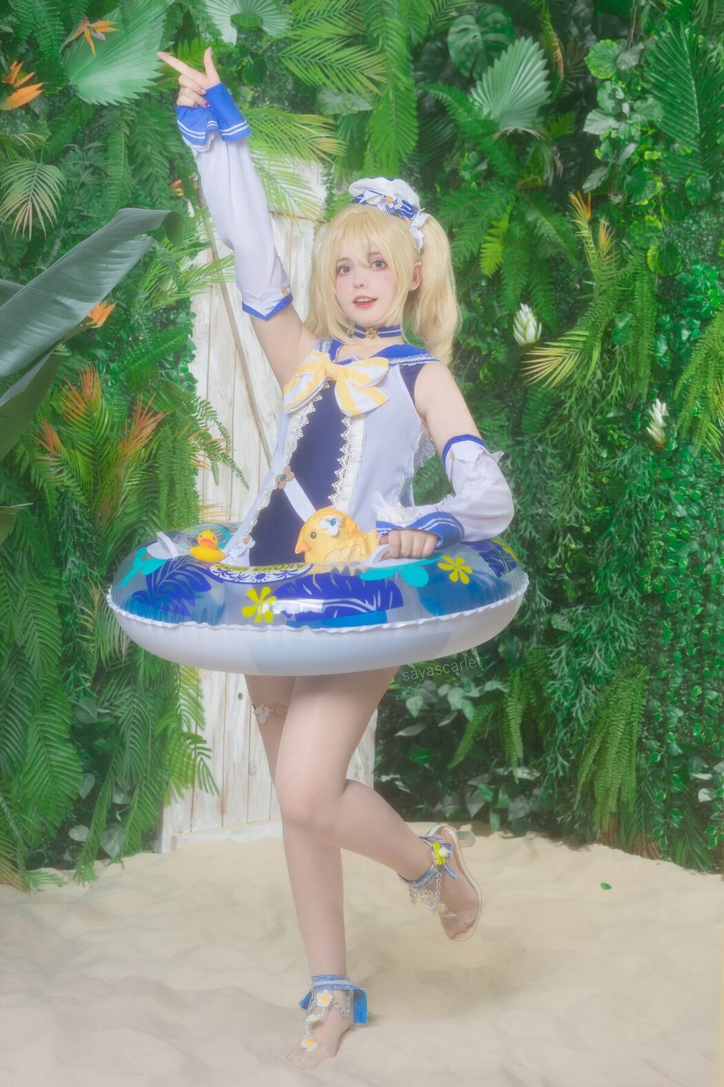 Coser@Saya Scarlet – Barbara Swimsuit Genshin Impact