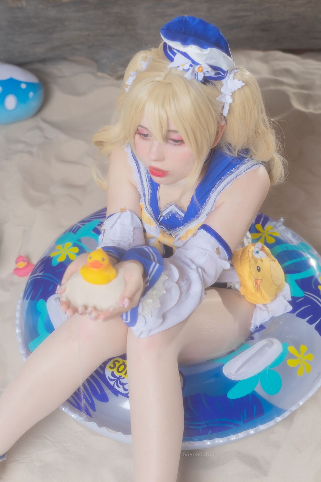 Coser@Saya Scarlet – Barbara Swimsuit Genshin Impact