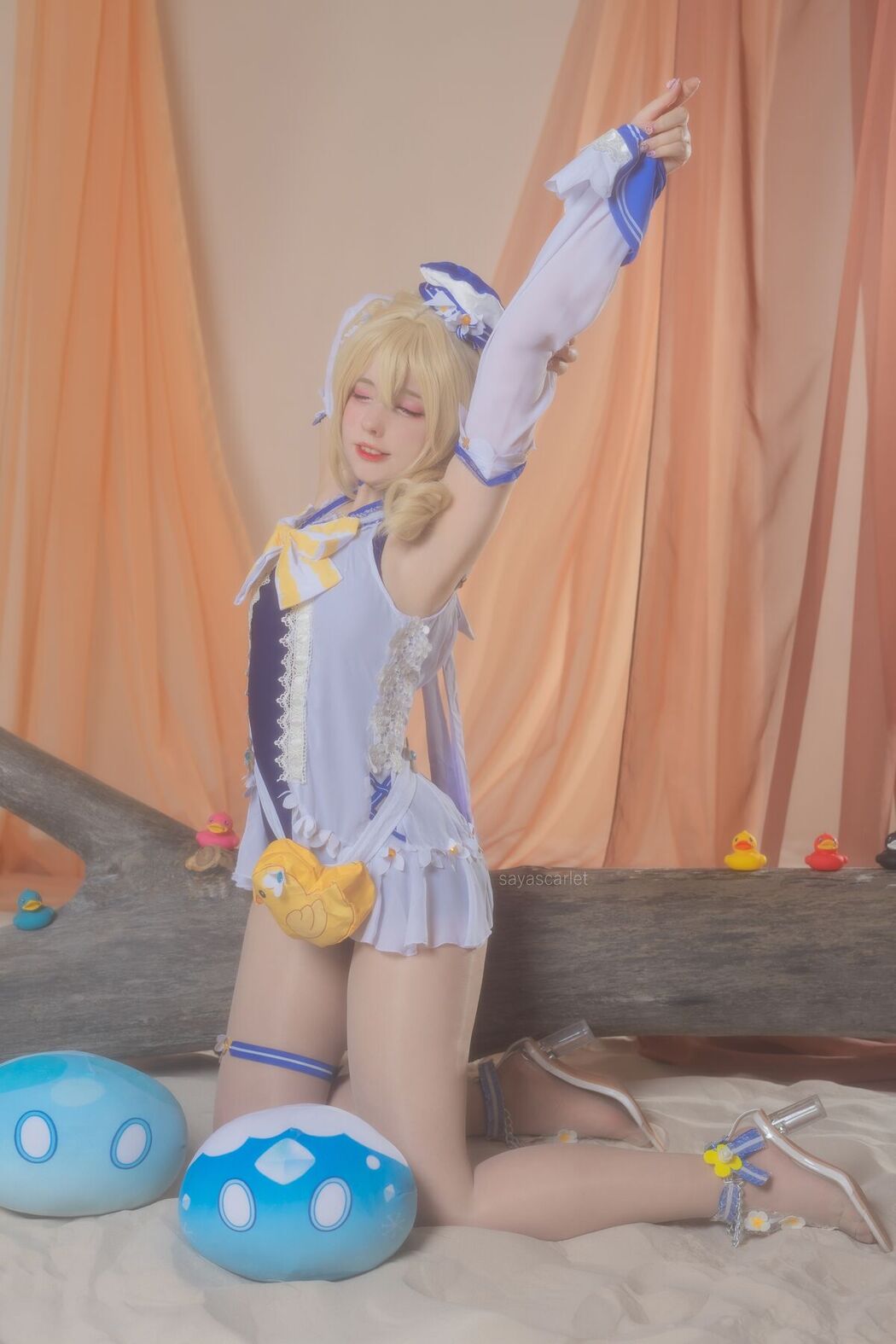 Coser@Saya Scarlet – Barbara Swimsuit Genshin Impact