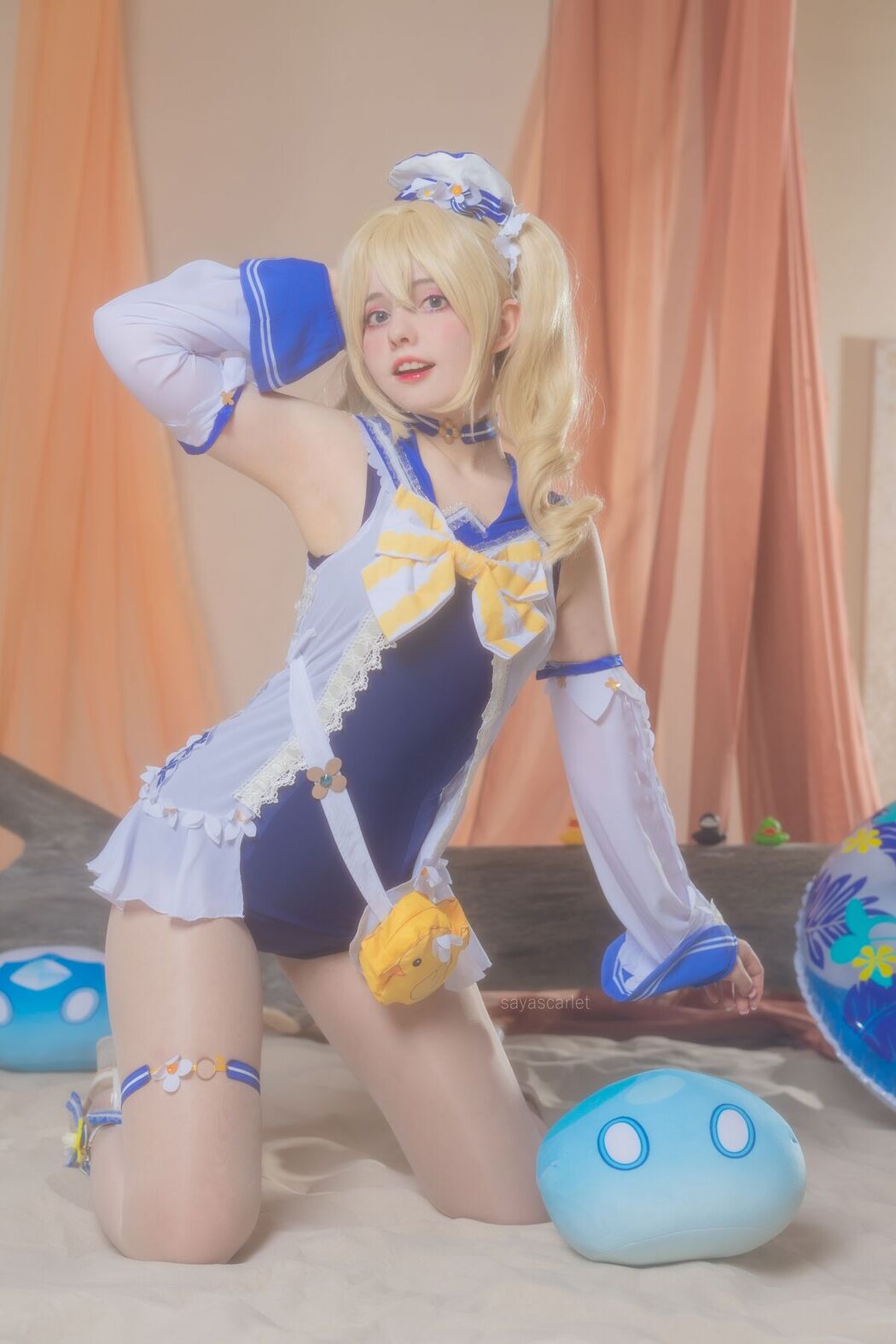 Coser@Saya Scarlet – Barbara Swimsuit Genshin Impact