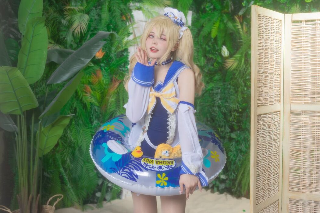 Coser@Saya Scarlet – Barbara Swimsuit Genshin Impact