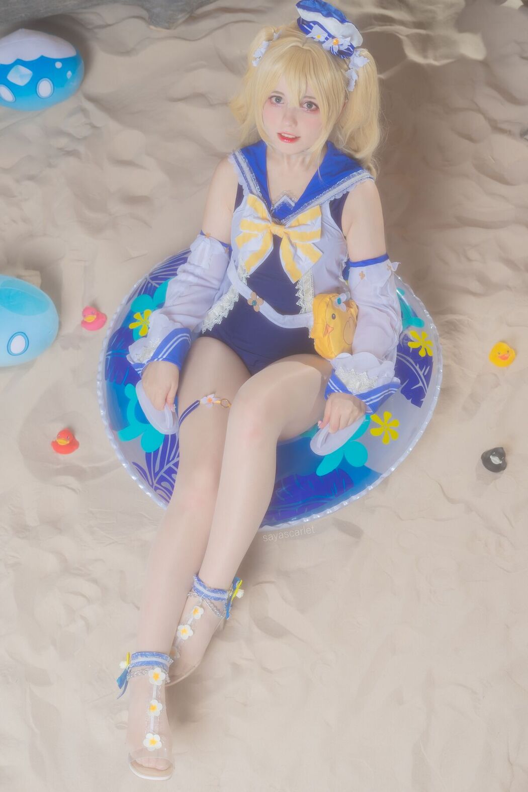 Coser@Saya Scarlet – Barbara Swimsuit Genshin Impact