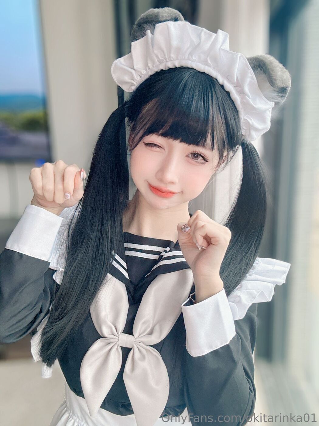 Coser@沖田凜花 – Rinka Sailor Suit Maid