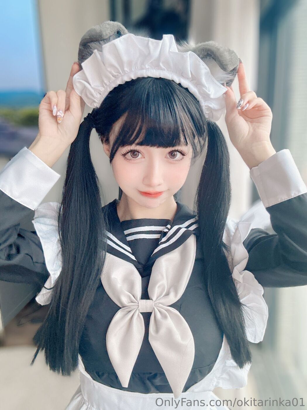 Coser@沖田凜花 – Rinka Sailor Suit Maid