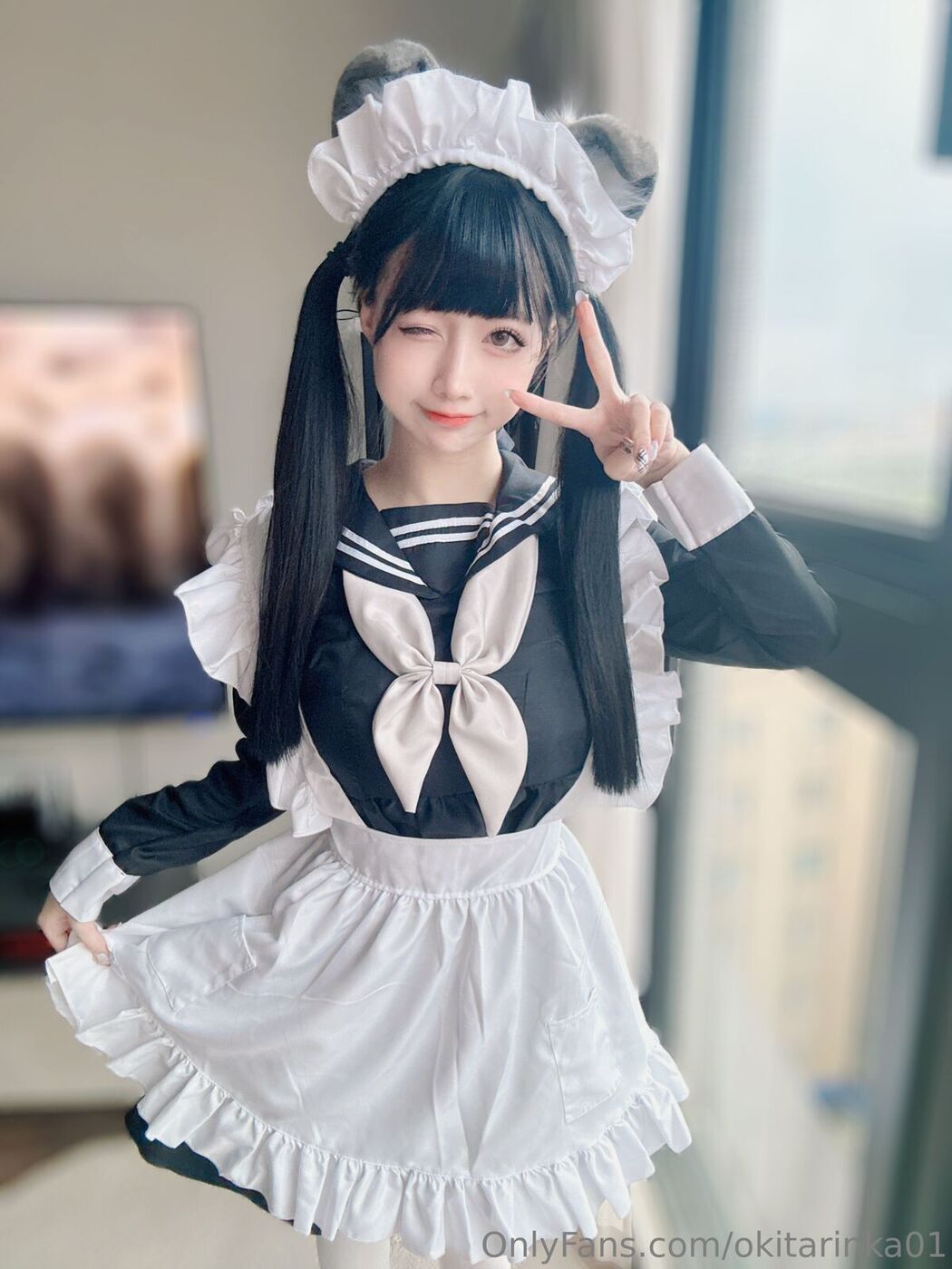 Coser@沖田凜花 – Rinka Sailor Suit Maid