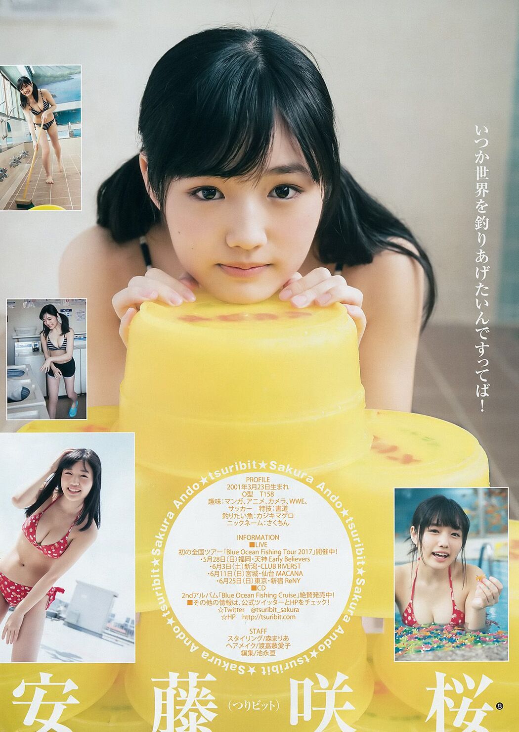 Fumika Baba Sakura Ando [Weekly Young Jump] 2017 No.25 Photo Magazine