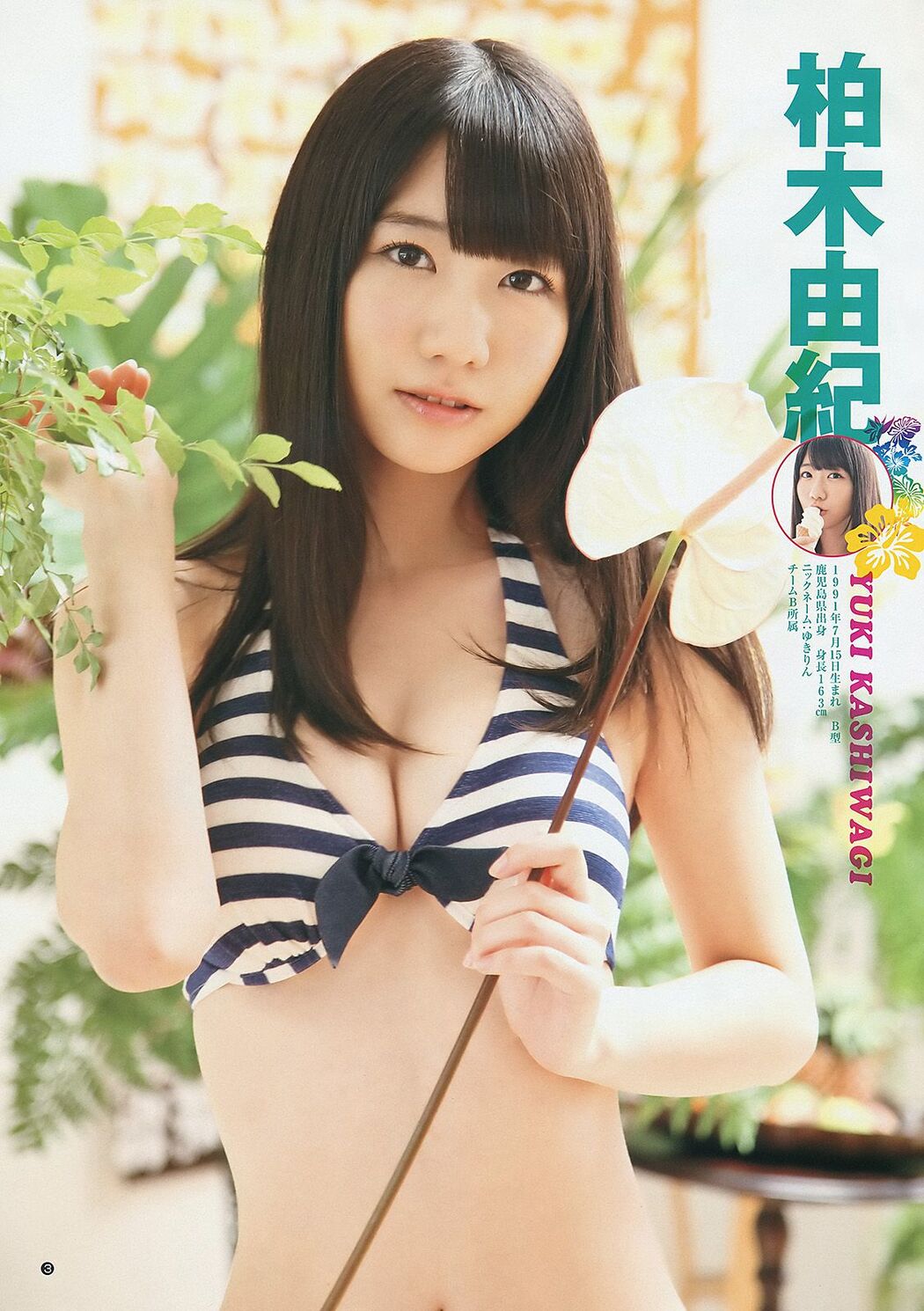 フレンチ･キス Kashiwagi Yuki [Weekly Young Jump] 2012 No.34 Photo Magazine