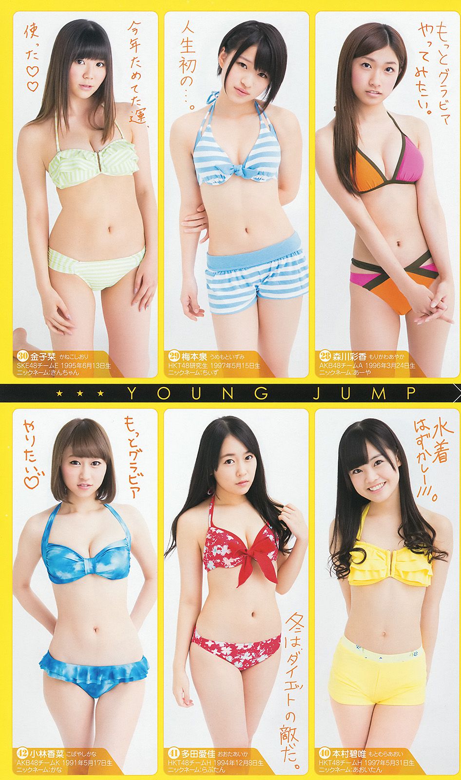 Yua Shinkawa 48 Group Hinako Kinoshita [Weekly Young Jump] 2014 No.06-07 Photograph