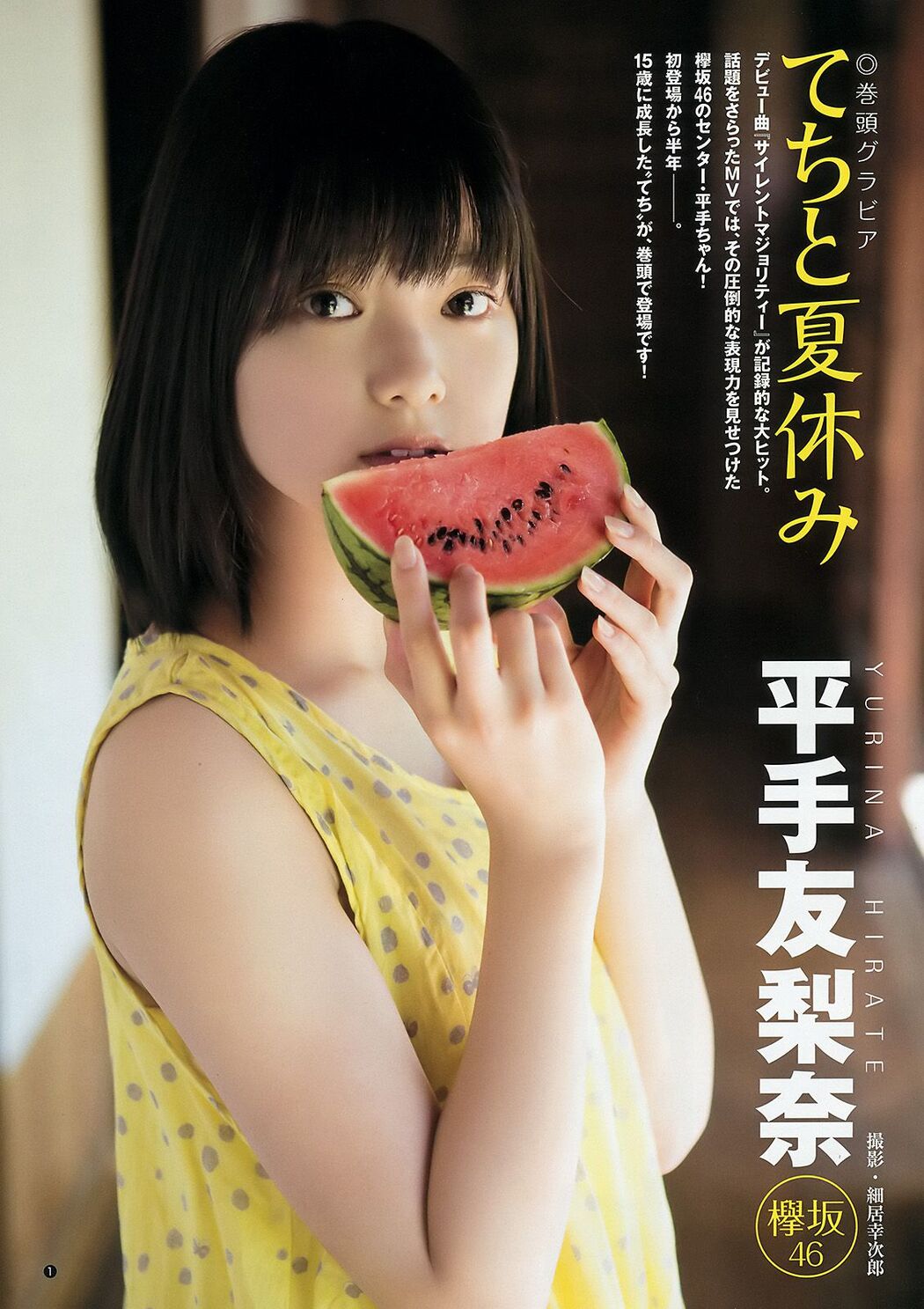 Yurina Hirate Nana Kato [Weekly Young Jump] 2016 No.39 Photo Magazine
