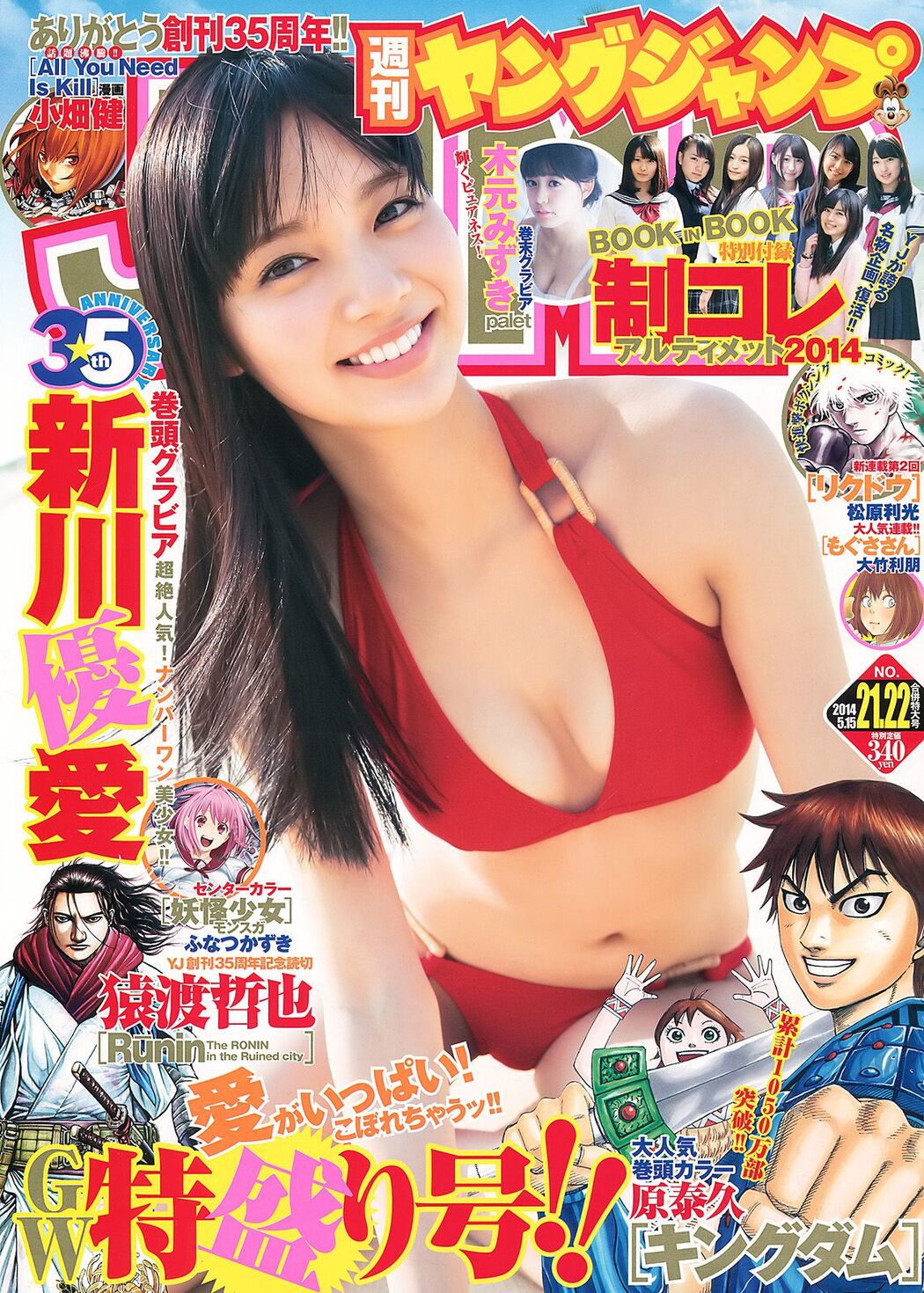 Yua Shinkawa Mizuki Kimoto Collection Ultimate 2014 [Weekly Young Jump] 2014 No.21-22 Photo Magazine
