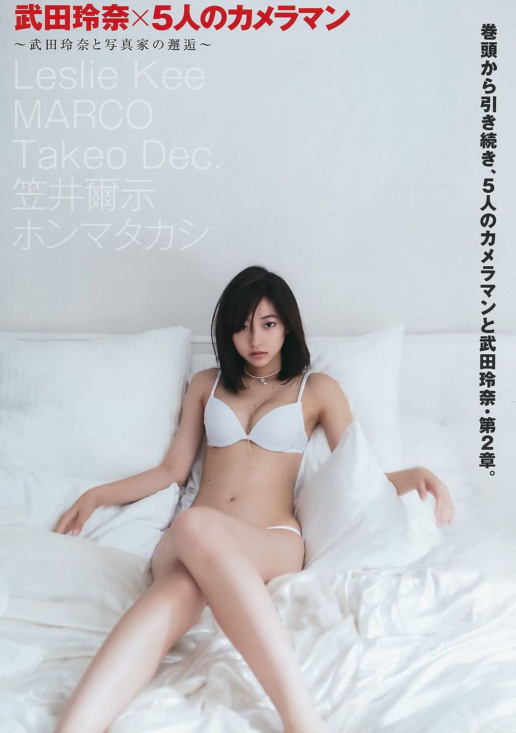 Rena Takeda National beautiful girls mini BOOK [Weekly Young Jump Weekly ヤングジャンプ] 2016 No.37-38 Photo Magazine