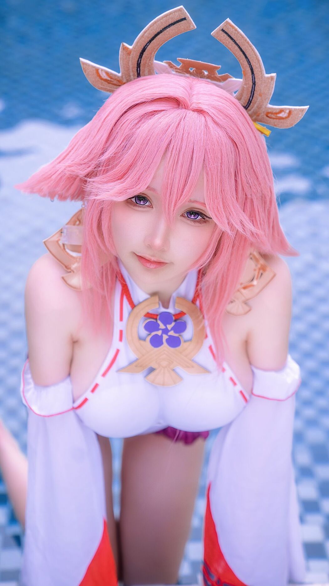 Coser@樱梨梨Eriri – 八重神子泳装