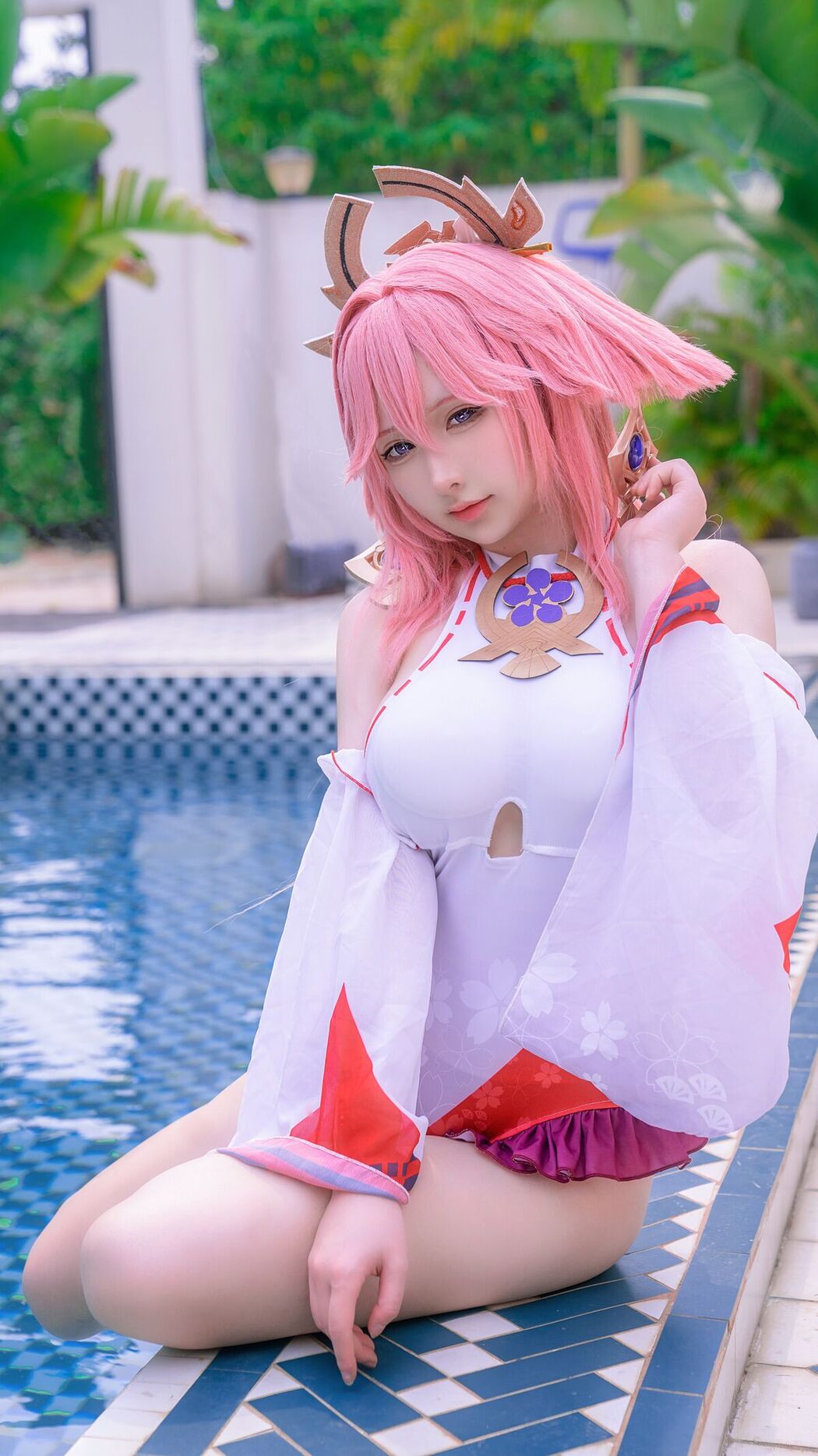 Coser@樱梨梨Eriri – 八重神子泳装