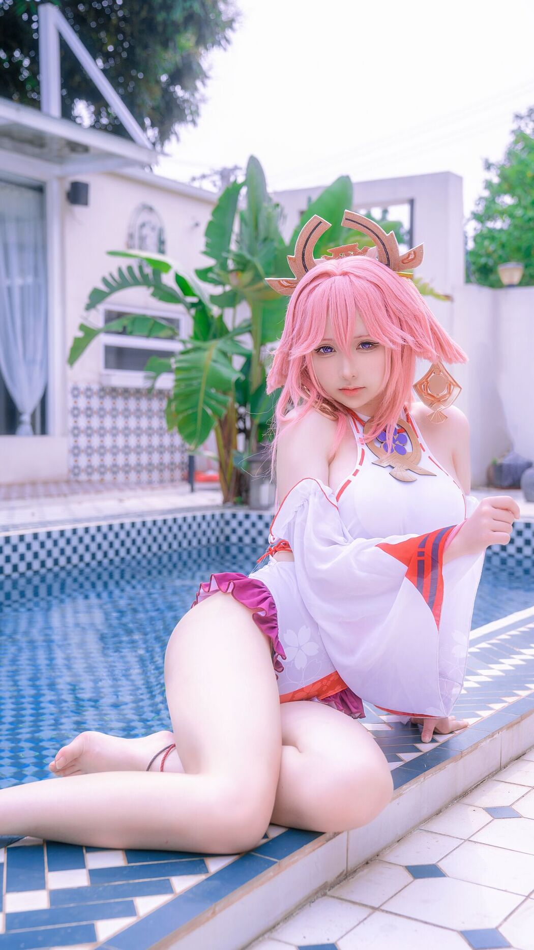 Coser@樱梨梨Eriri – 八重神子泳装