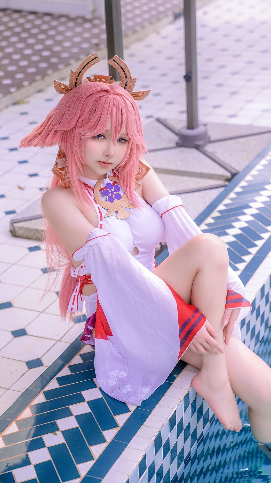 Coser@樱梨梨Eriri – 八重神子泳装