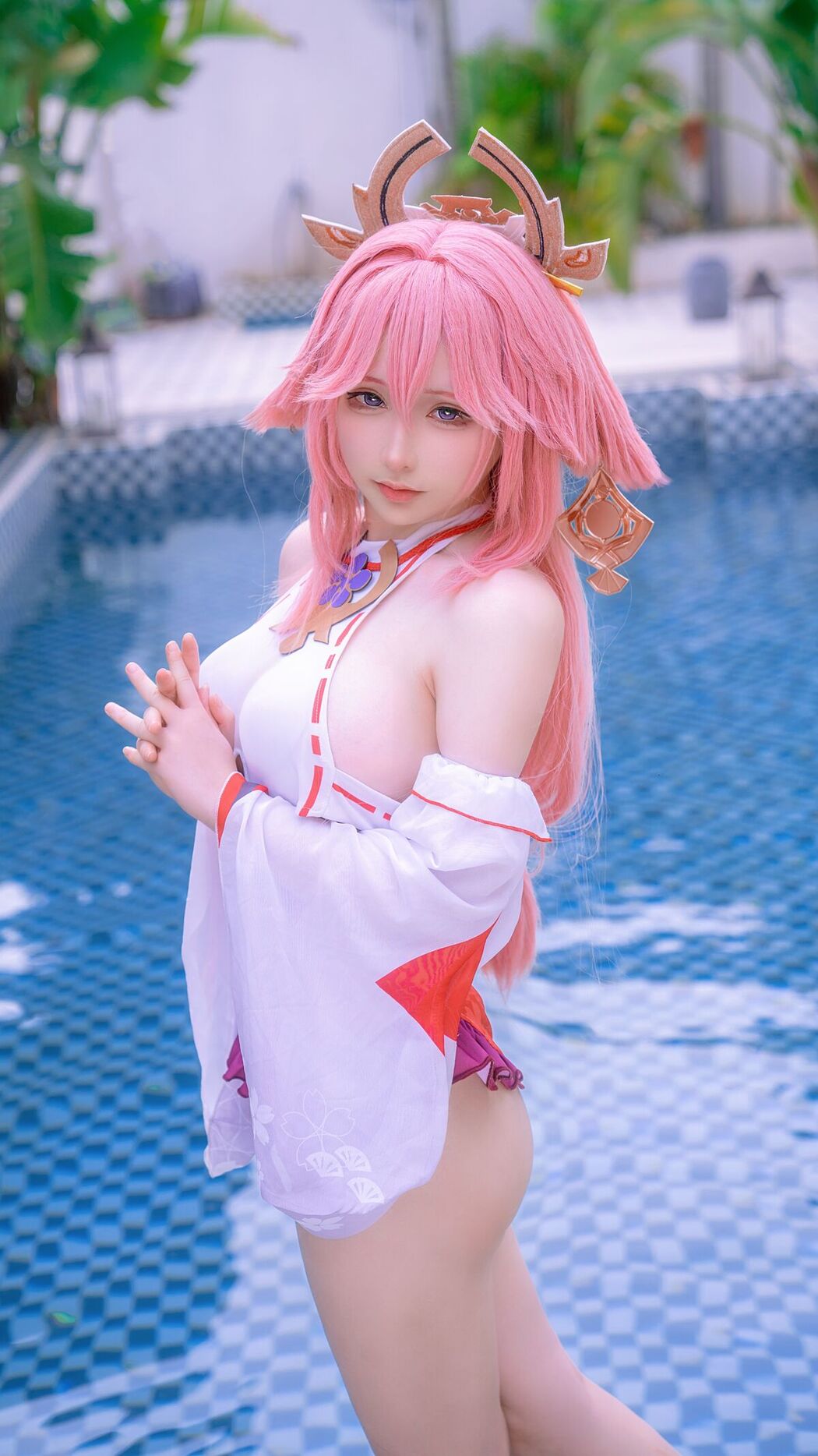 Coser@樱梨梨Eriri – 八重神子泳装