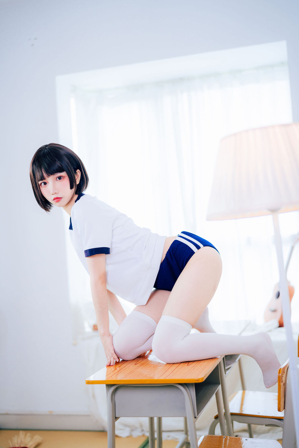 [Internet celebrity COSER photo] Anime blogger Guobaa sauce w - gym suit