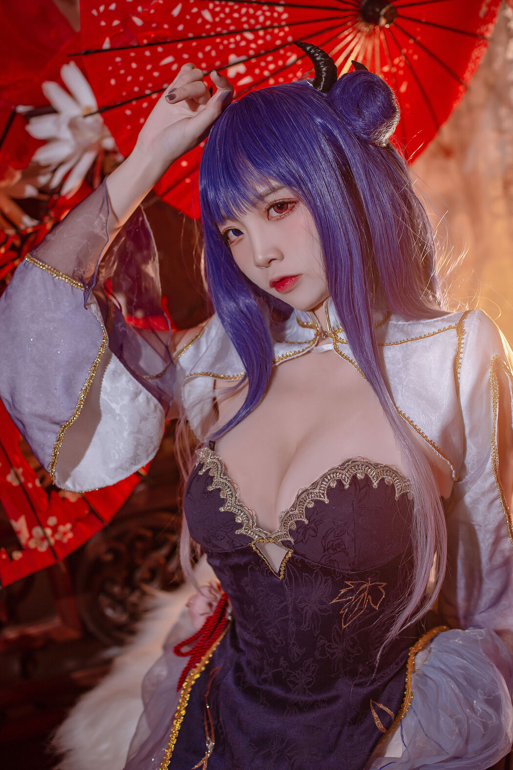 [Welfare COS] Popular Coser Nizo Nisa - Blue Ibuki Cheongsam