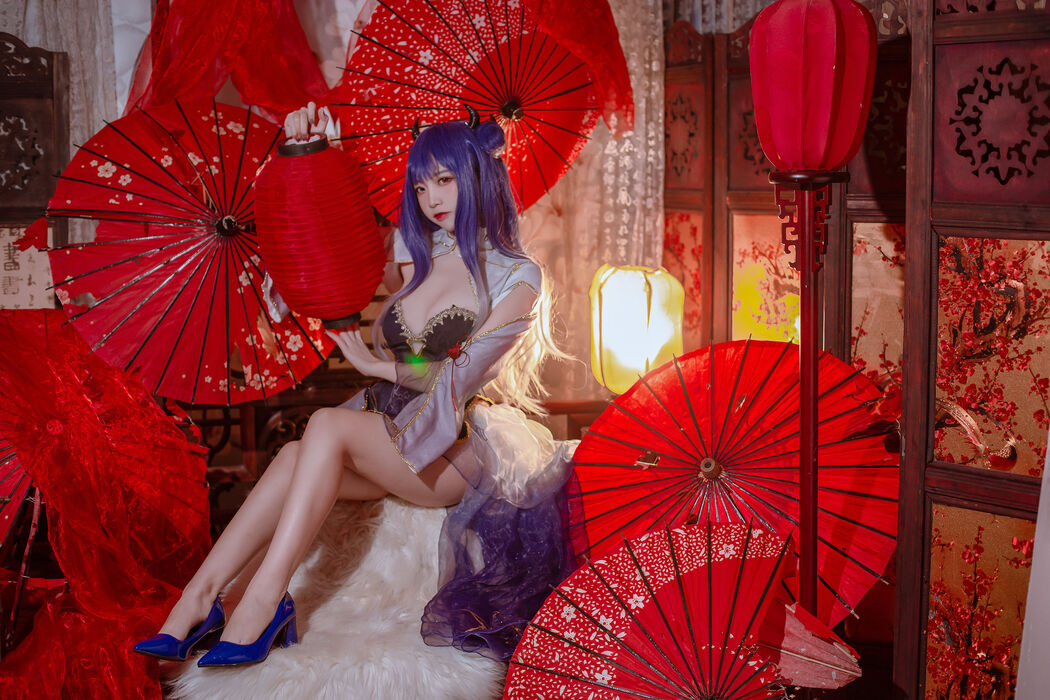[Welfare COS] Popular Coser Nizo Nisa - Blue Ibuki Cheongsam
