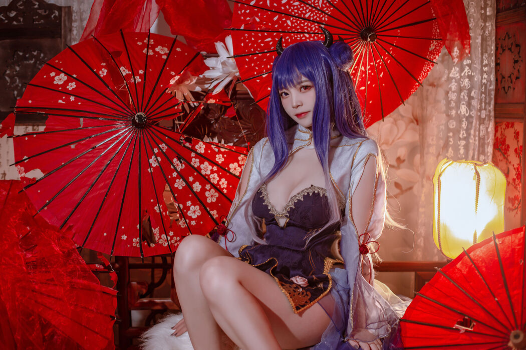 [Welfare COS] Popular Coser Nizo Nisa - Blue Ibuki Cheongsam