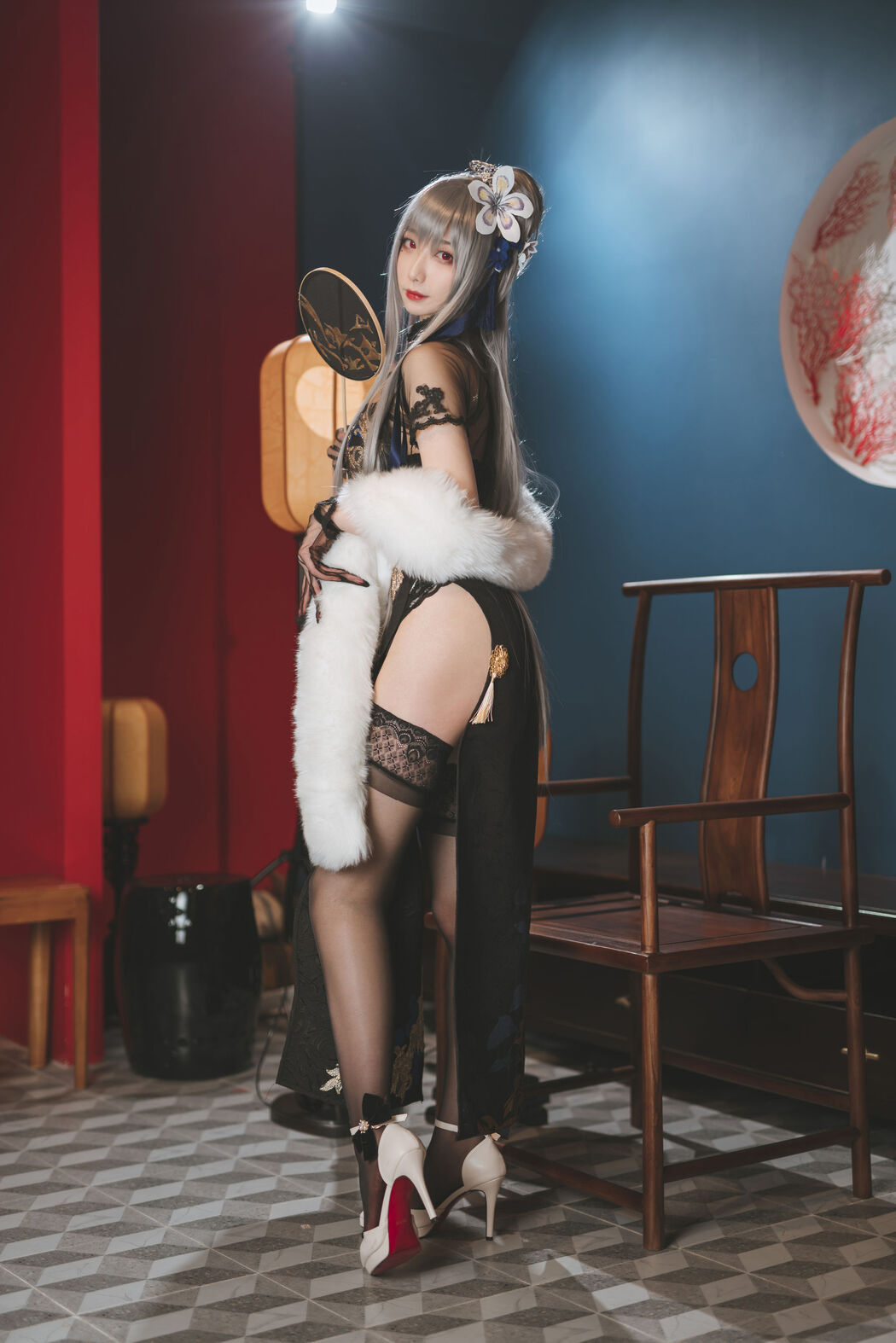 [Internet celebrity COSER photo] Anime blogger Feng Jiangjiang v - Louis IX cheongsam