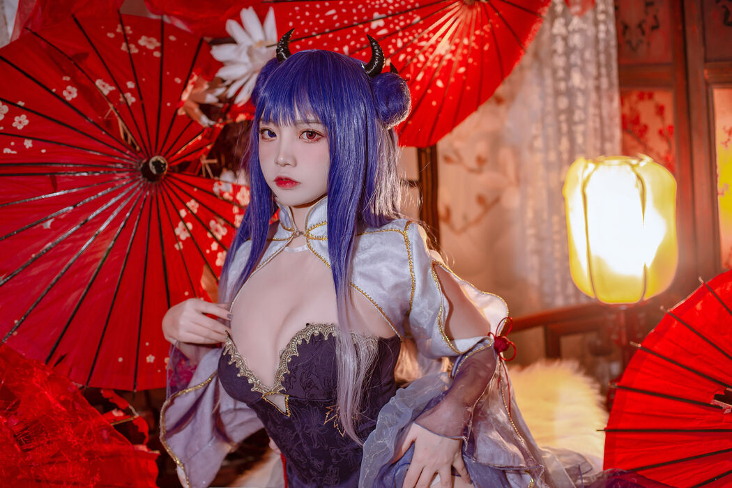 [Welfare COS] Popular Coser Nizo Nisa - Blue Ibuki Cheongsam