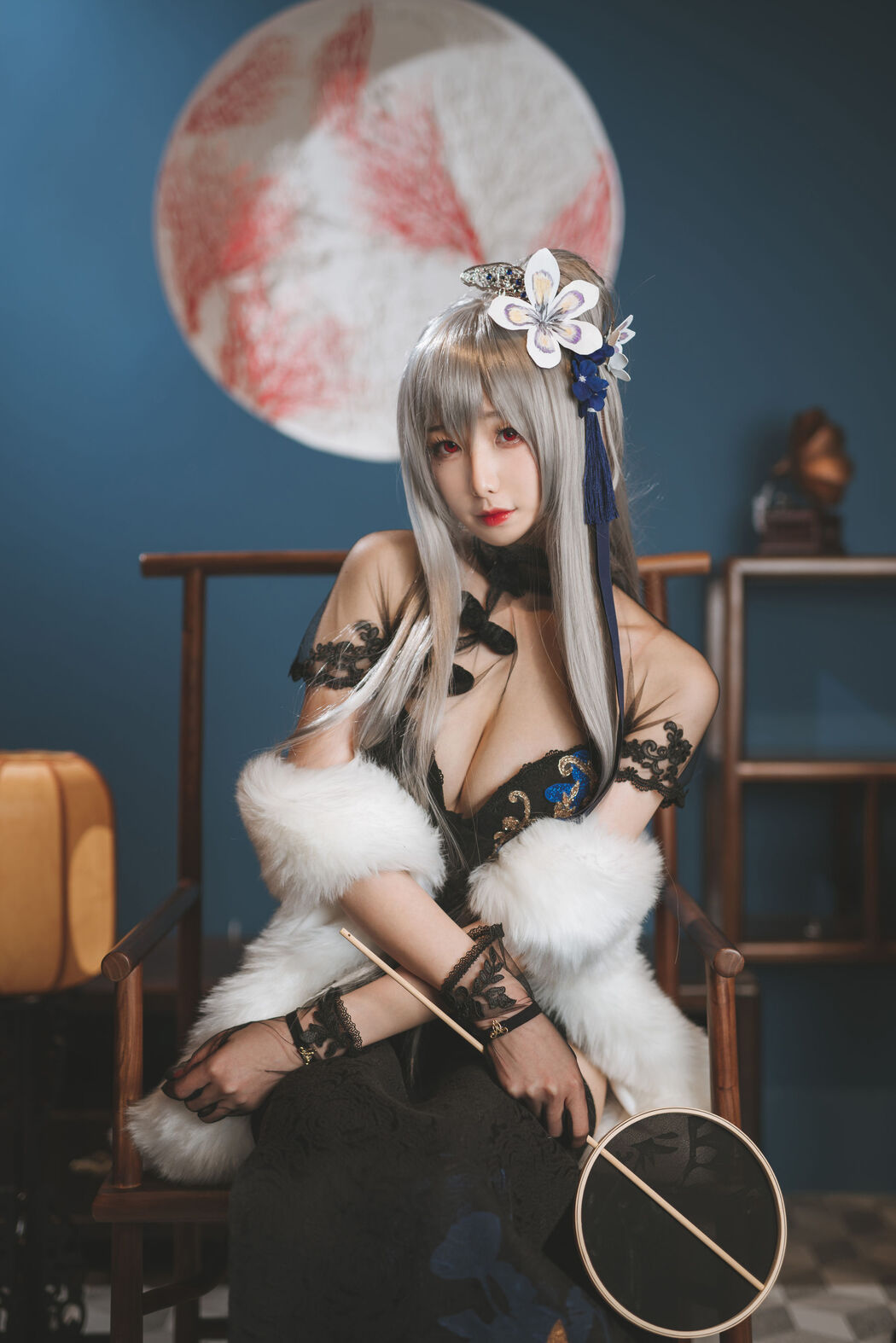 [Internet celebrity COSER photo] Anime blogger Feng Jiangjiang v - Louis IX cheongsam