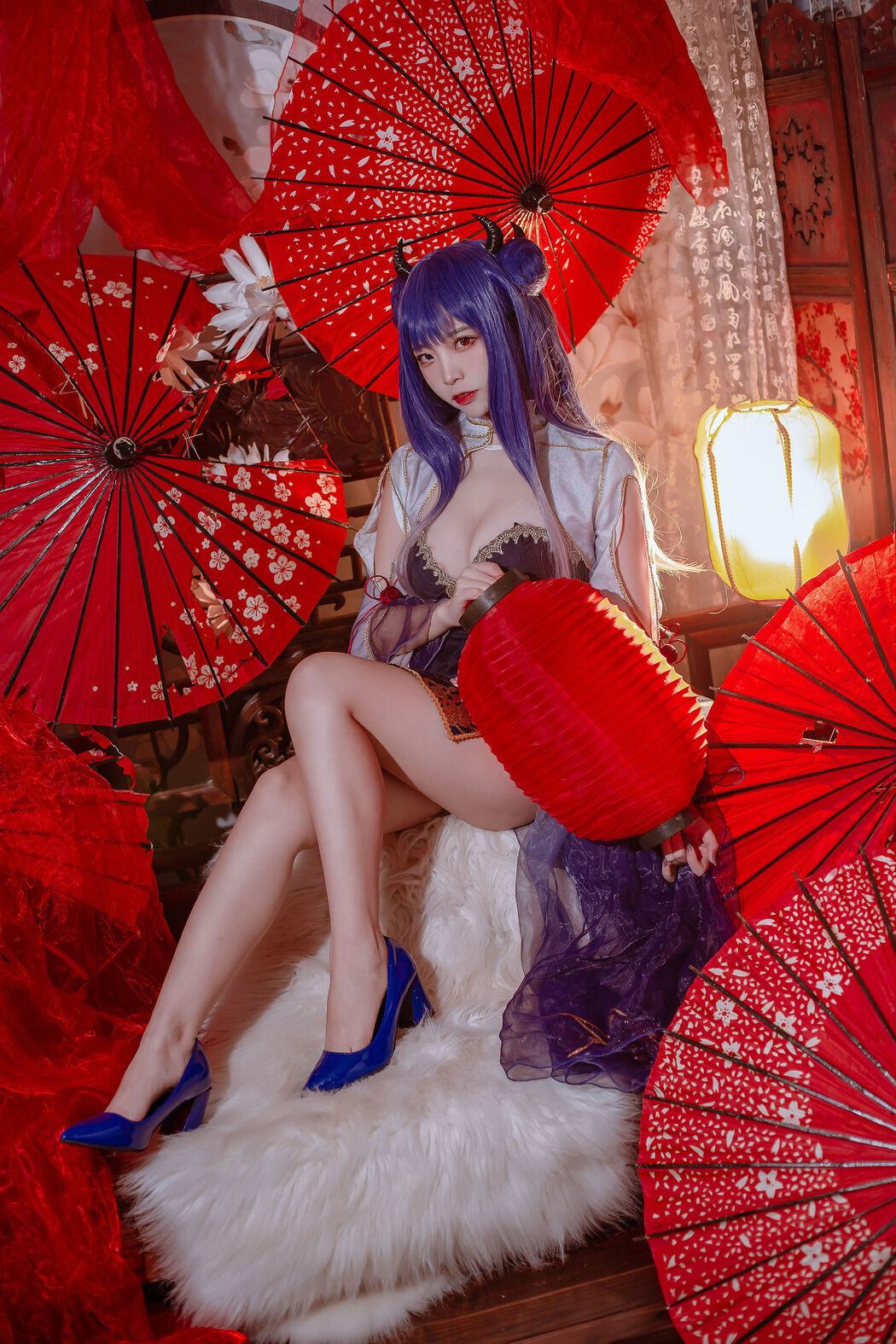 [Welfare COS] Popular Coser Nizo Nisa - Blue Ibuki Cheongsam