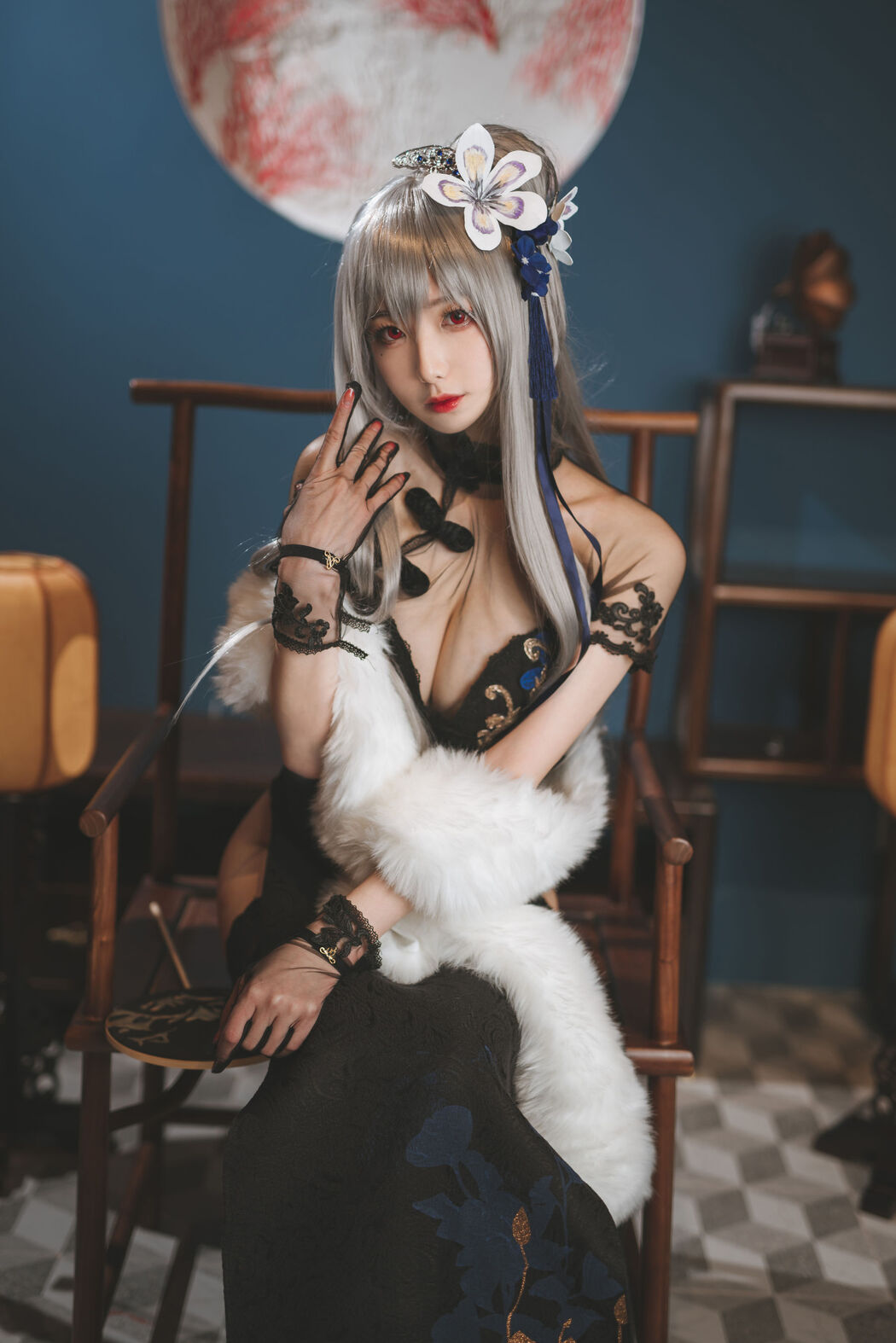 [Internet celebrity COSER photo] Anime blogger Feng Jiangjiang v - Louis IX cheongsam Cover Photo
